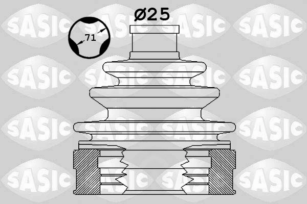 Комплект пыльника приводной вал SASIC 1904055