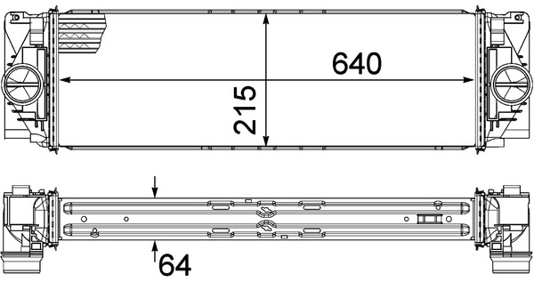 Интеркулер MAHLE/KNECHT CI 368 000P