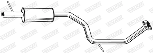 Средний глушитель выхлопных газов WALKER PRODUCTS 23881