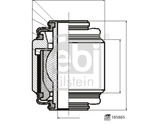 Подвеска рычаг независимой подвески колеса FEBI BILSTEIN 185885