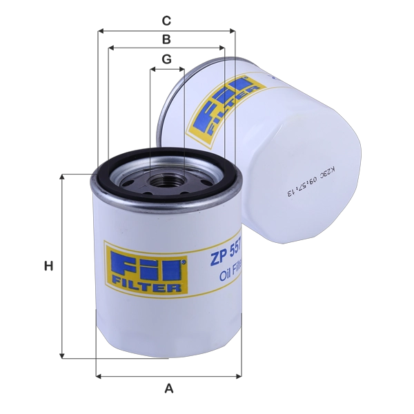 Масляный фильтр FIL FILTER ZP 557