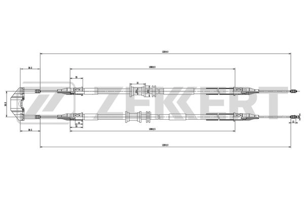 Тросик cтояночный тормоз ZEKKERT BZ-1228