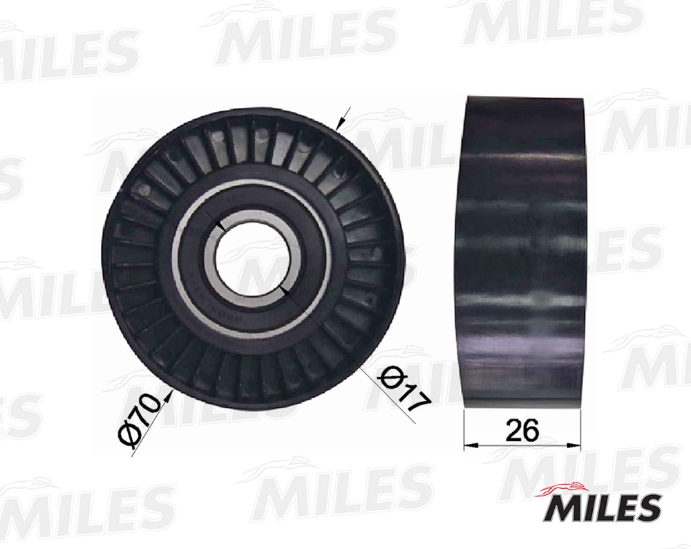 Паразитный / ведущий ролик поликлиновой ремень MILES AG03012