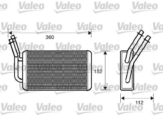 Теплообменник отопление салона VALEO 812332