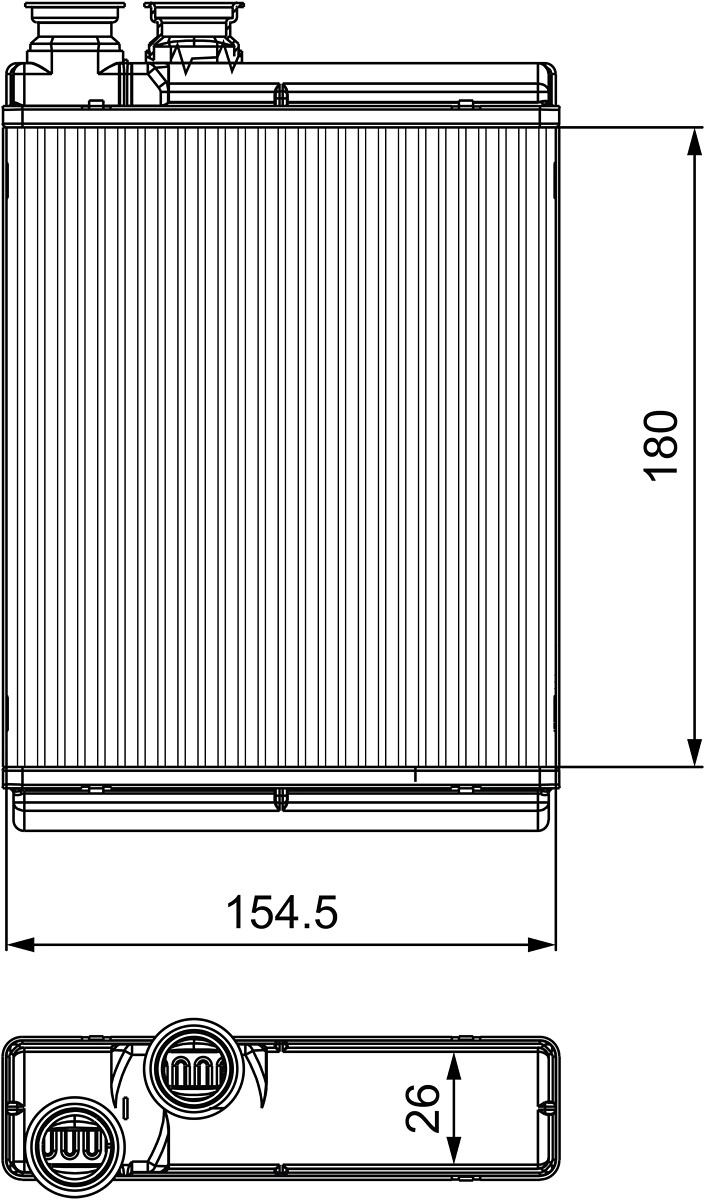 Теплообменник отопление салона VALEO 811517
