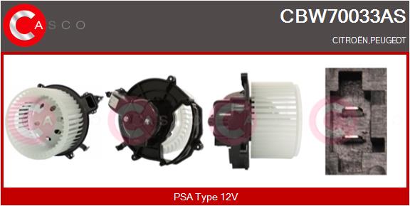 Вентилятор салона CASCO CBW70033AS