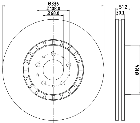 Тормозной диск HELLA/BEHR/PAGID 8DD 355 110-591