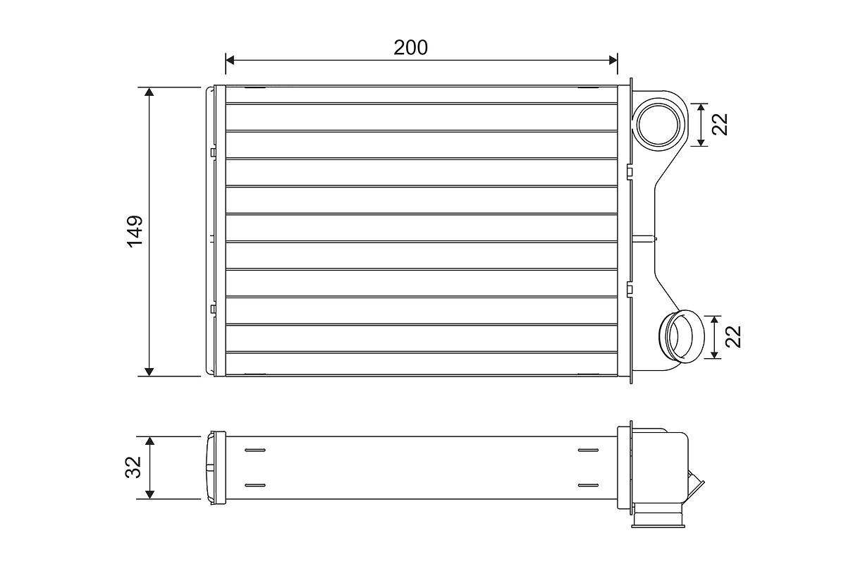 Теплообменник отопление салона VALEO 811569