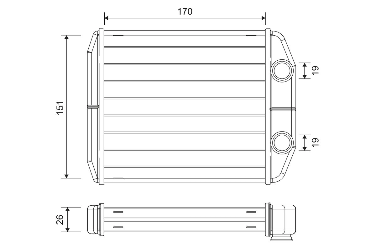 Теплообменник отопление салона VALEO 811582