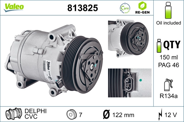 Компрессор кондиционер VALEO 813825