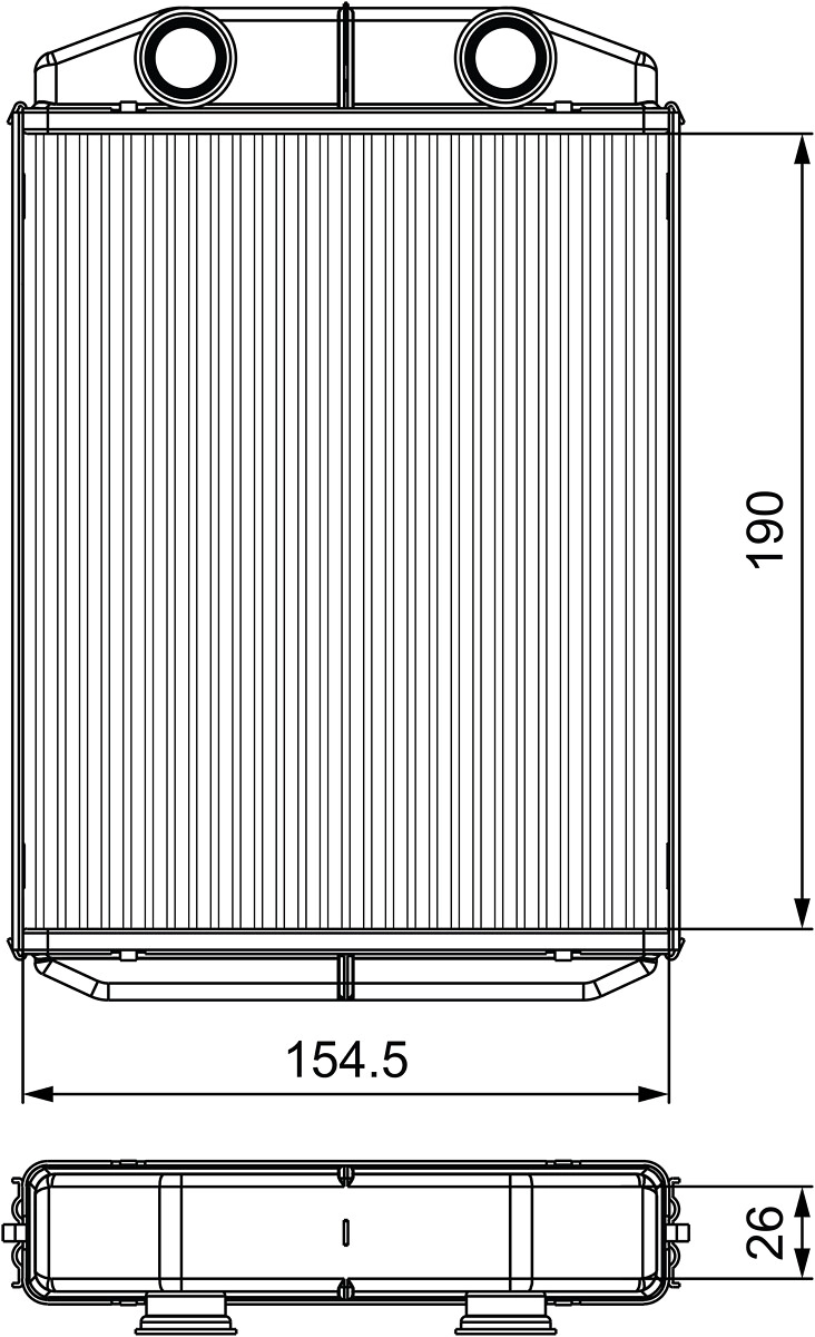 Теплообменник отопление салона VALEO 811553