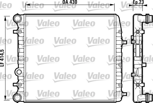 Радиатор охлаждение двигателя VALEO 732863