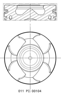 Поршень MAHLE/KNECHT 011 PI 00104 000