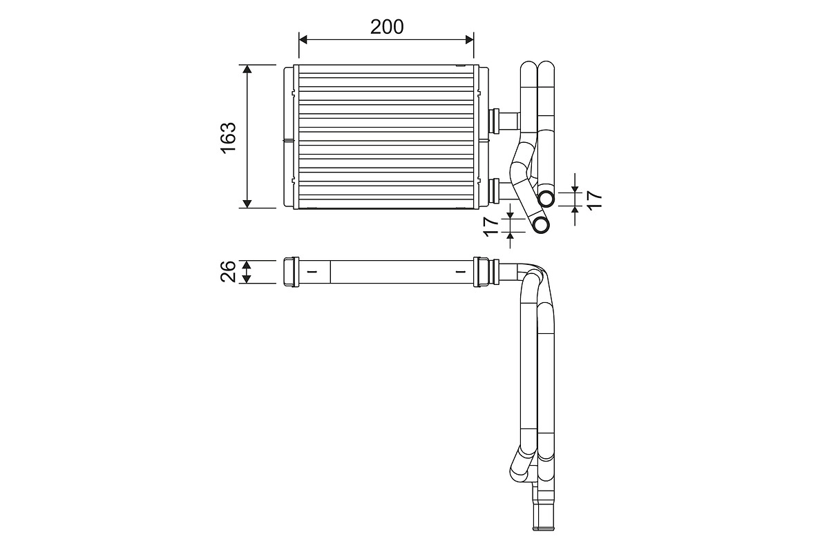 Теплообменник отопление салона VALEO 811577