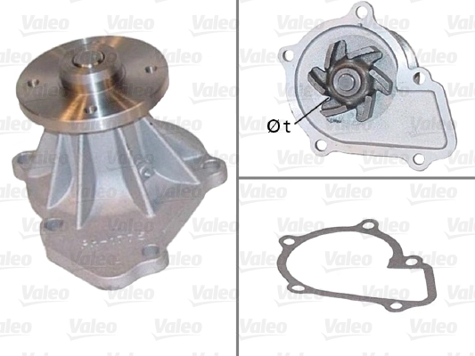 Водяной насос охлаждение двигателя VALEO 506836