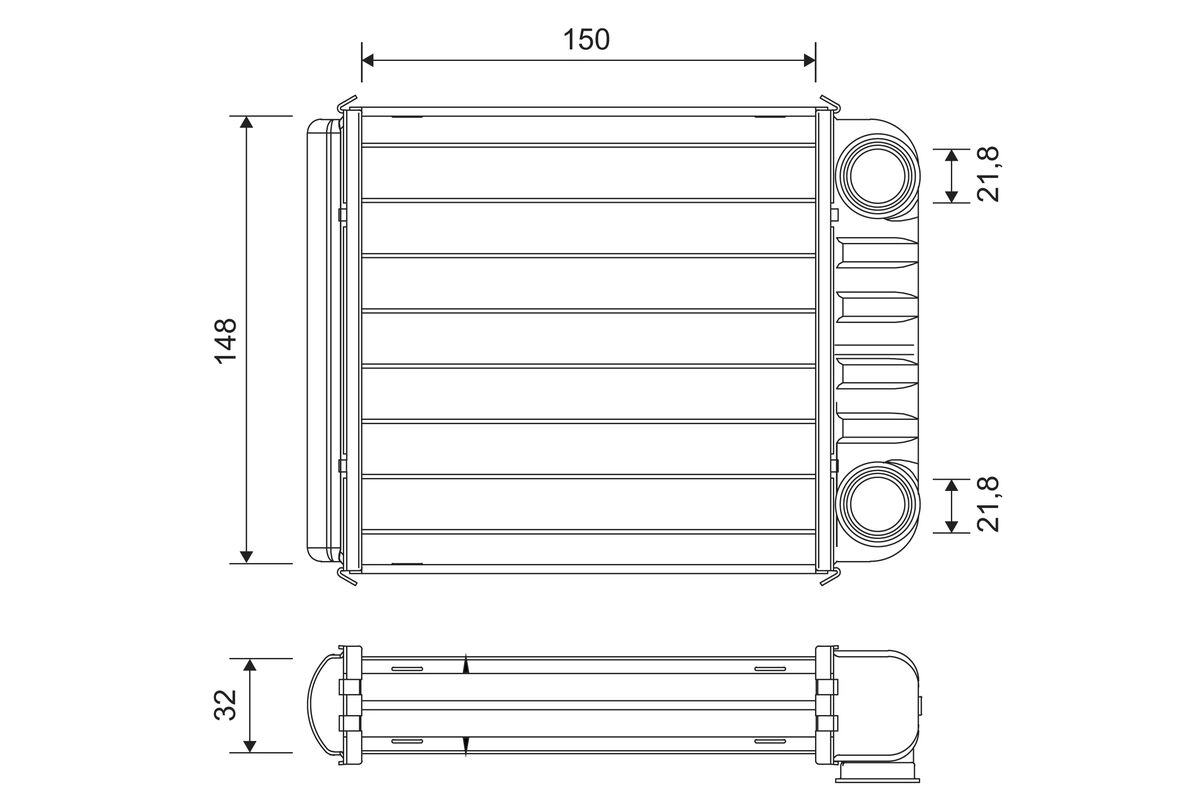 Теплообменник отопление салона VALEO 811650