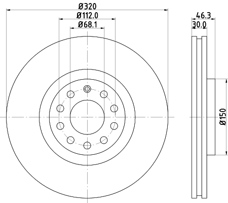 Тормозной диск HELLA/BEHR/PAGID 8DD 355 107-631