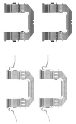 Комплектующие колодки дискового тормоза HELLA/BEHR/PAGID 8DZ 355 203-741