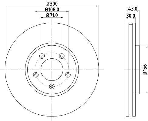 Тормозной диск HELLA/BEHR/PAGID 8DD 355 106-821