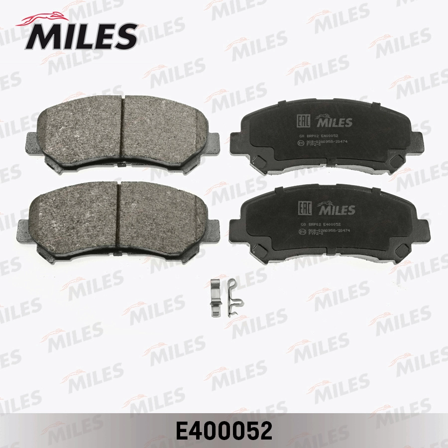 Комплект тормозных колодок дисковый тормоз MILES E400052