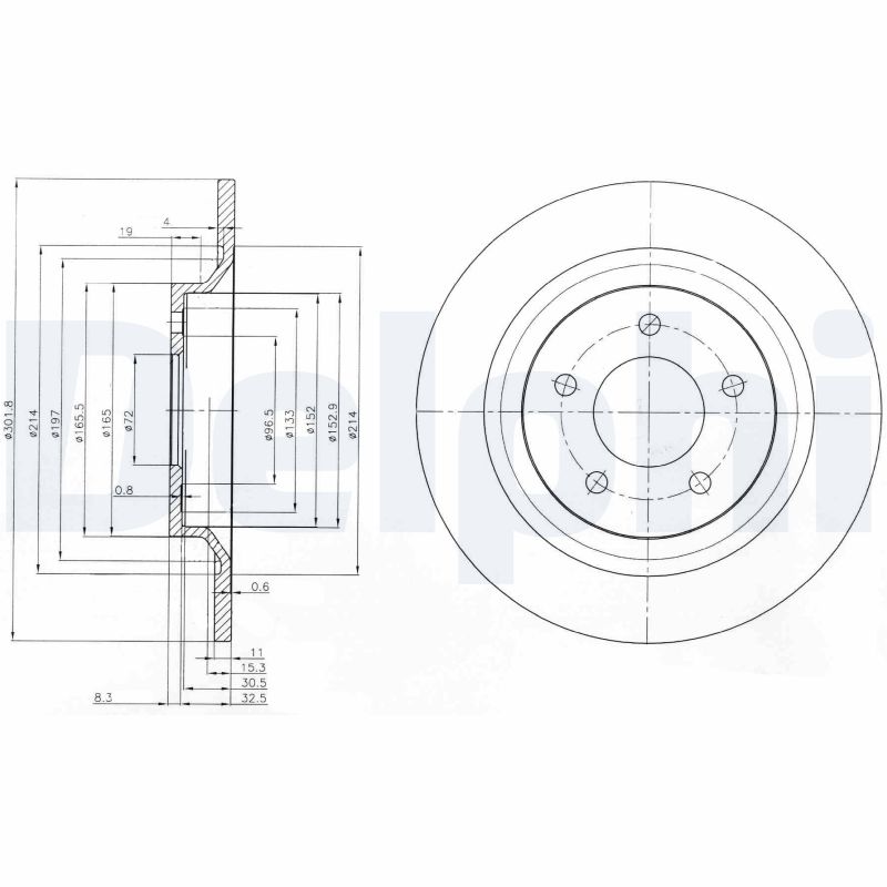 Тормозной диск DELPHI BG4026