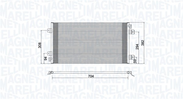 Конденсатор кондиционер MAGNETI MARELLI 350203941000
