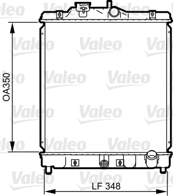 Радиатор охлаждение двигателя VALEO 734117