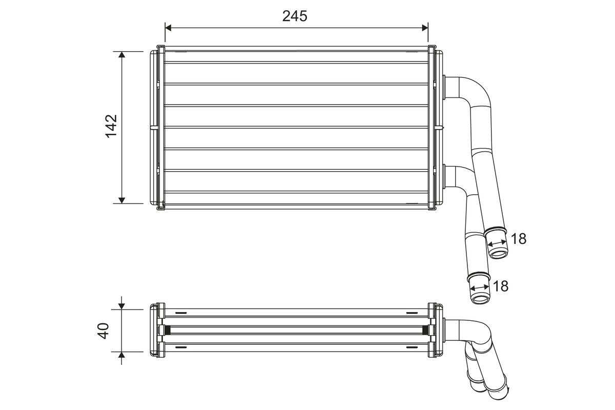 Теплообменник отопление салона VALEO 811599
