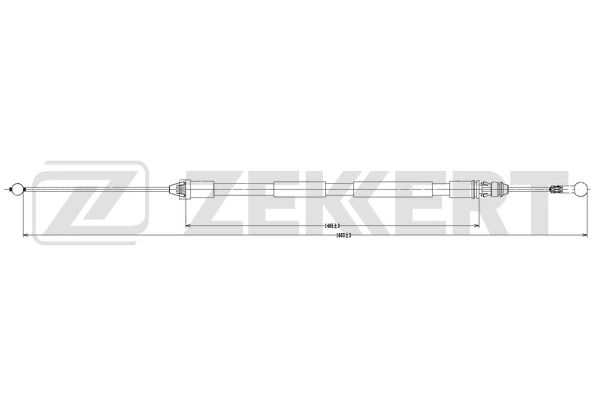 Тросик cтояночный тормоз ZEKKERT BZ-1100