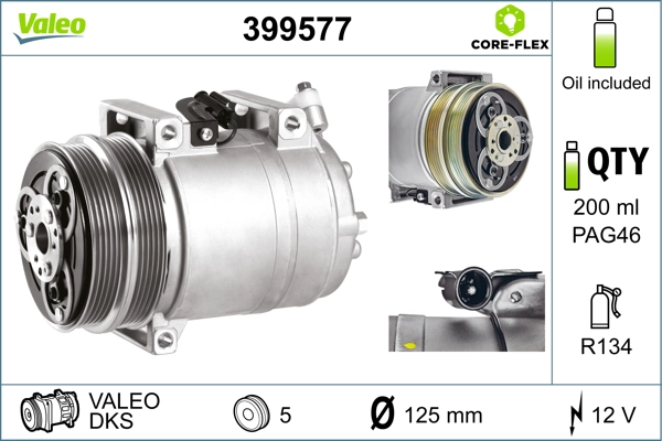 Компрессор кондиционер VALEO 399577