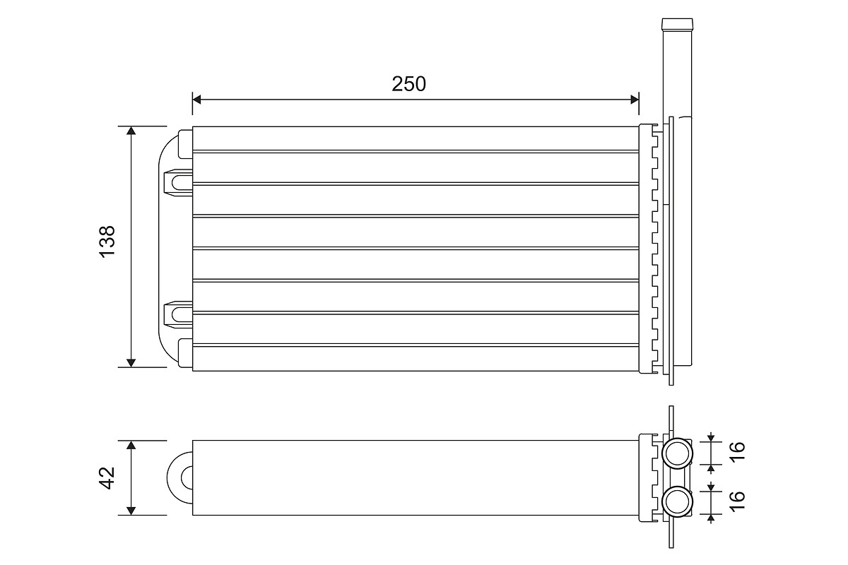 Теплообменник отопление салона VALEO 812058