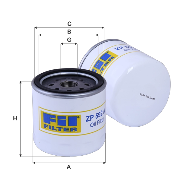Масляный фильтр FIL FILTER ZP 592 A
