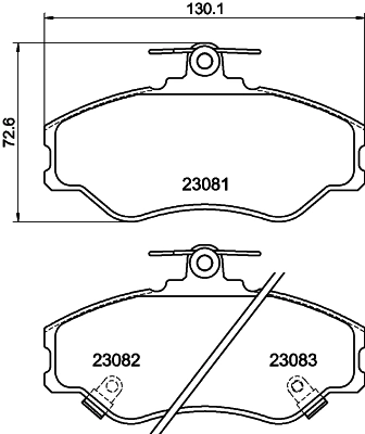 Комплект тормозных колодок дисковый тормоз HELLA/BEHR/PAGID 8DB 355 016-641