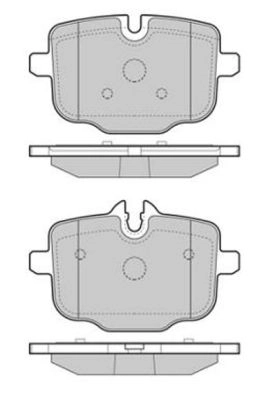 Комплект тормозных колодок дисковый тормоз FREMAX FBP-1966