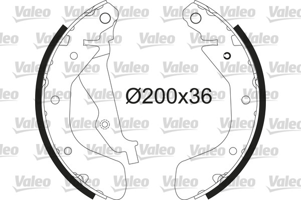 Комплект тормозных колодок VALEO 564213