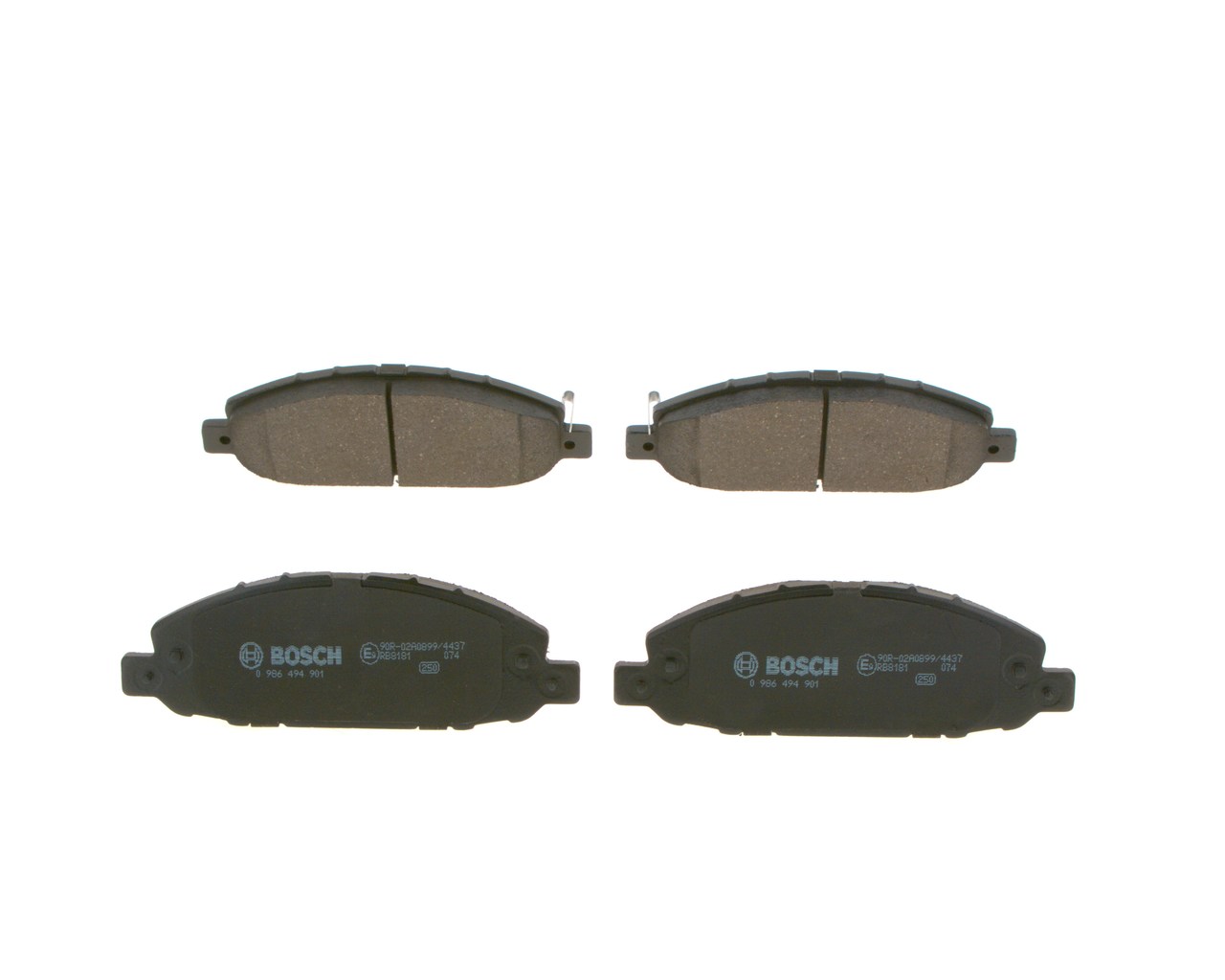 Комплект тормозных колодок дисковый тормоз BOSCH 0 986 494 901