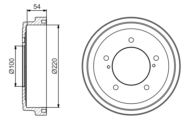 Тормозной барабан BOSCH 0 986 477 236