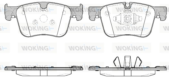 Комплект тормозных колодок дисковый тормоз WOKING P14603.10