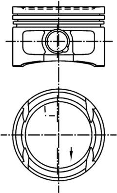 Поршень KOLBENSCHMIDT 99909601