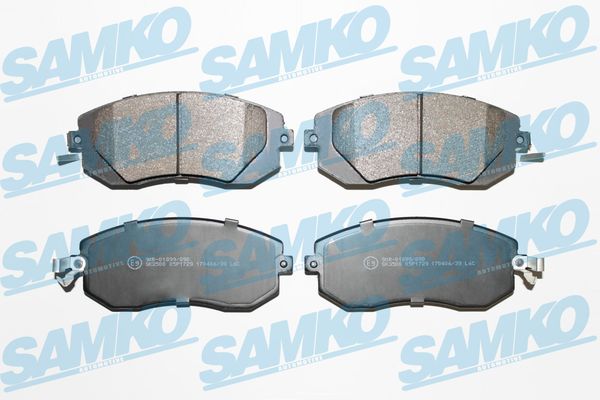 Комплект тормозных колодок дисковый тормоз SAMKO 5SP1729