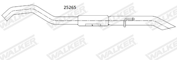 Глушитель выхлопных газов конечный WALKER PRODUCTS 25265