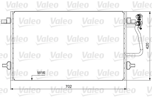 Конденсатор кондиционер VALEO 814030