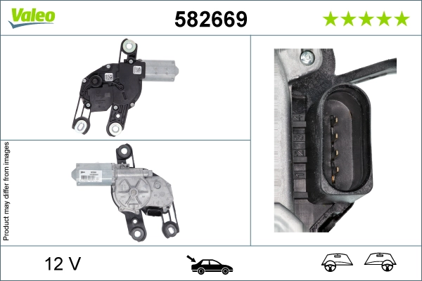 Двигатель стеклоочистителя VALEO 582669