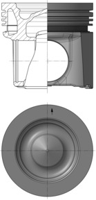 Поршень KOLBENSCHMIDT 40349600