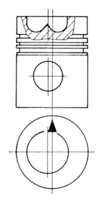 Поршень KOLBENSCHMIDT 93474700