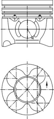 Поршень KOLBENSCHMIDT 40406610