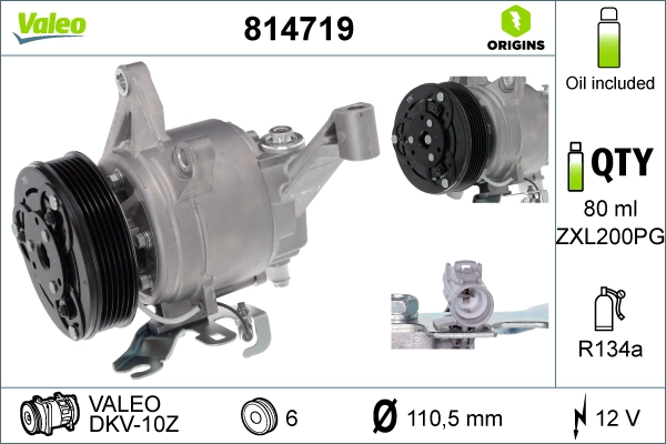 Компрессор кондиционер VALEO 814719