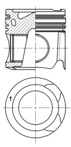 Поршень KOLBENSCHMIDT 41276600