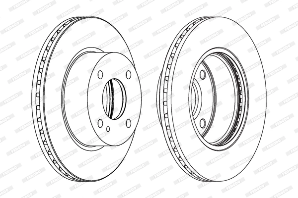 Тормозной диск FERODO DDF1740C