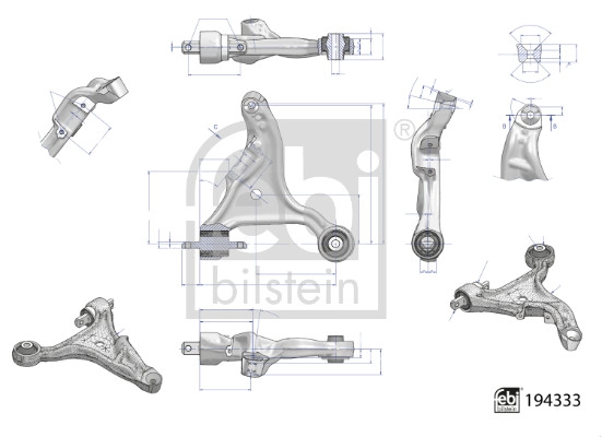 Рычаг независимой подвески колеса подвеска колеса FEBI BILSTEIN 194333